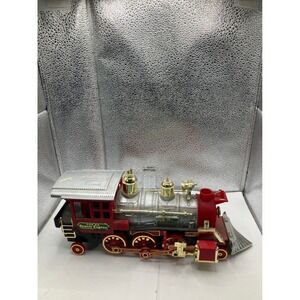 Vintage Denver Express Tin Toy Train Engine Realistic Details Battery Operated‎